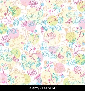 seamless floral background Stock Vector
