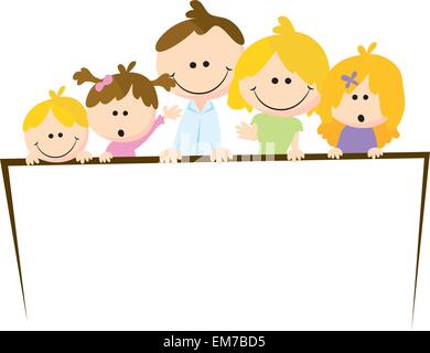 family cartoon Stock Vector