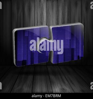 Modern Puzzle Template. Stock Vector