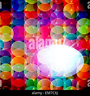 Abstract mosaic background made of colorful circles. Vector Illu Stock Vector