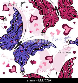 Seamless valentine pattern Stock Vector