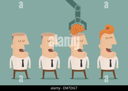 Business man make idea Stock Vector