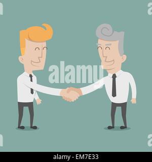 Businessman shaking hands Stock Vector