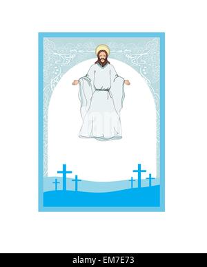 Jesus Christ bless, vector illustration Stock Vector