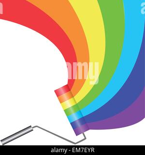 paint roller Stock Vector