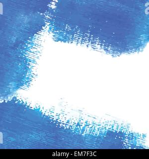 Watercolor vector banner with place for your text. Cold blue colors. Stock Vector