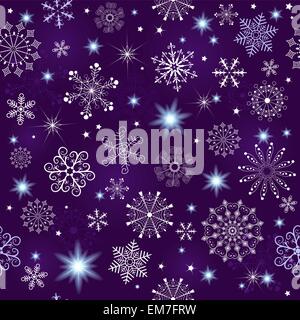 Seamless violet christmas pattern Stock Vector