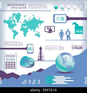 Global, business, info-graphics Stock Vector