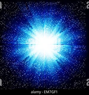 Bright star Stock Vector