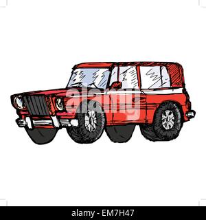 off-road car Stock Vector