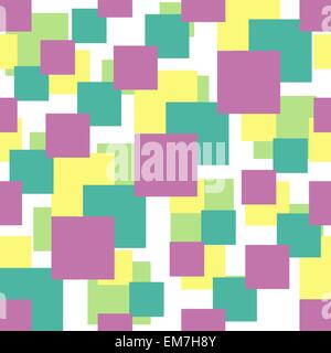 Seamless pattern with colorful squares Stock Vector