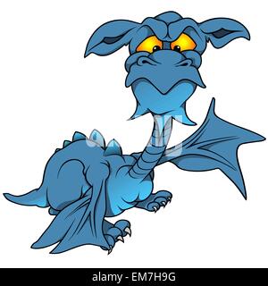 Blue Dragon Stock Vector
