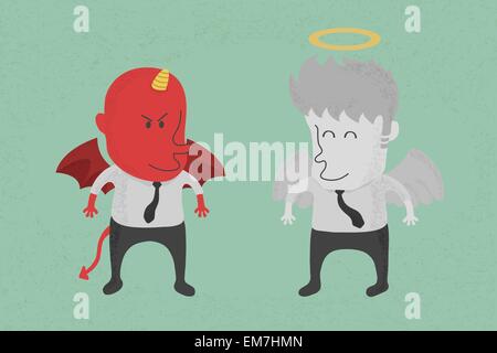Angel and devil , eps10 vector format Stock Vector