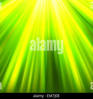 Green luminous rays. EPS 8 Stock Vector