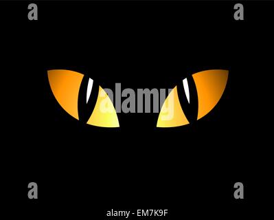 Eyes in the night Stock Vector