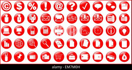 Business and office icons Stock Vector