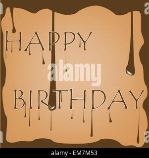 chocolate birthday Stock Vector