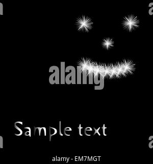 fireworks on black background Stock Vector