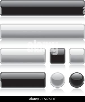 Glossy Web Buttons Stock Vector