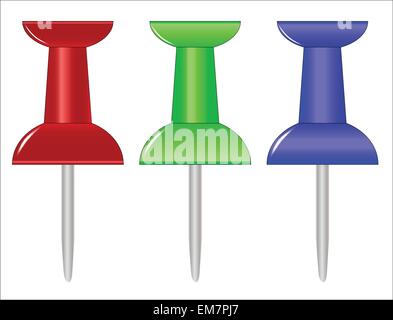 Map with pins Stock Vector Image & Art - Alamy