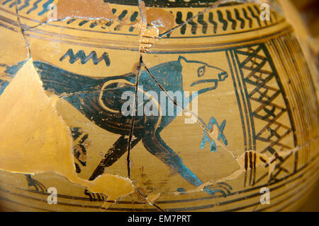 Griechenland, Kykladen, Santorini, Inselhauptstadt Fira, Archäologisches Museum Stock Photo