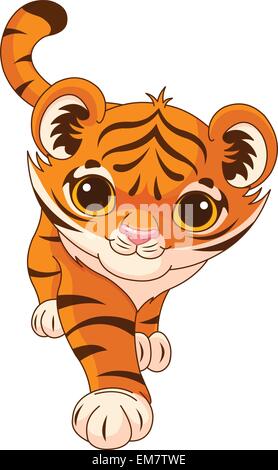 Baby tiger Stock Vector