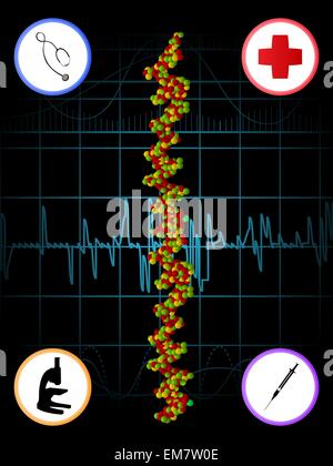 Medical abstract  background Stock Vector
