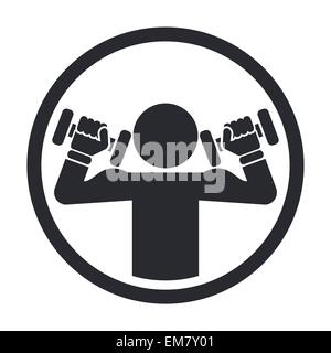 Vector illustration of single isolated gym icon Stock Vector Image ...