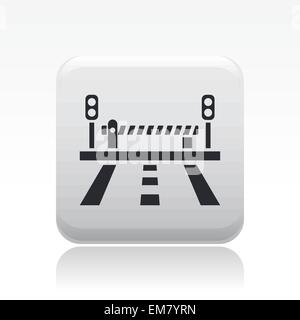 Vector illustration of single road bar icon Stock Vector