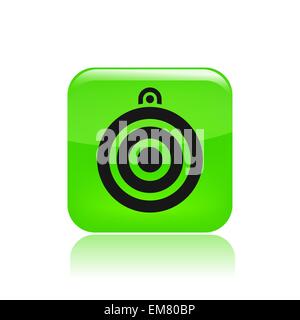 Vector illustration of single isolated target icon Stock Vector Image ...