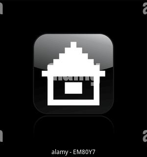 Vector illustration of single isolated pixel pc icon Stock Vector Image ...