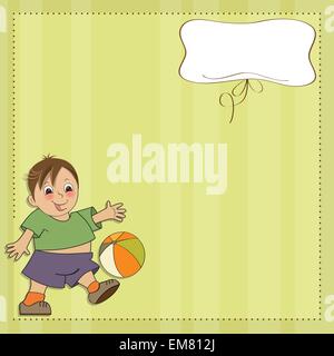 Vector Cute Little Boy Playing Golf Stock Vector Image & Art - Alamy