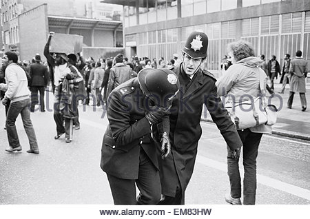 New Cross Fire March, riots in central London 1981 1980s UK HOMER Stock ...