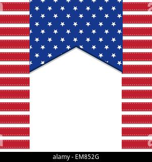 American flag background with stars symbolizing 4th july indepen Stock Vector