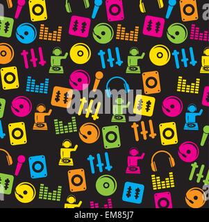 dj icons Stock Vector