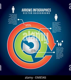 arrows infographics Stock Vector
