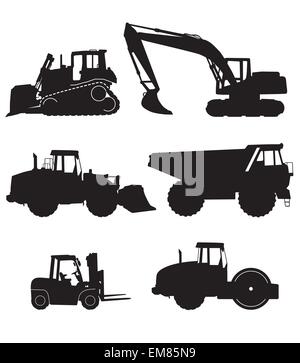 construction machinery Stock Vector