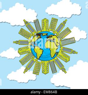 ecology city Stock Vector