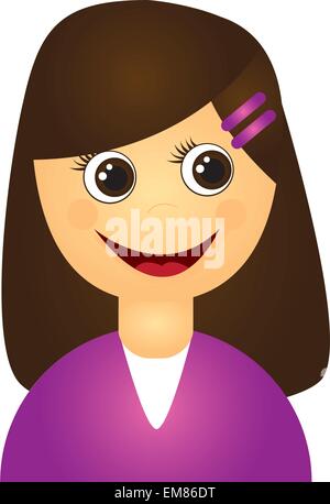 girl cartoon Stock Vector