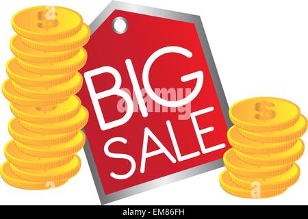 big sale text Stock Vector