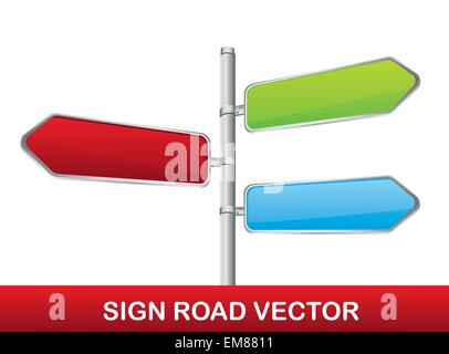 road sign vector Stock Vector