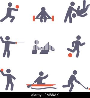 Sport icons Stock Vector