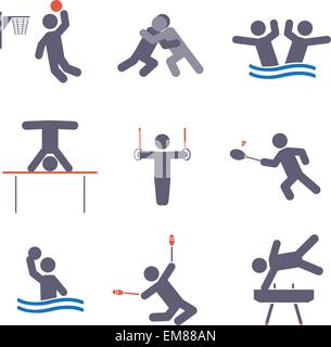 Sport icons Stock Vector
