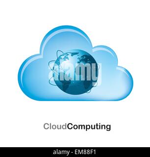 Cloud computing Stock Vector