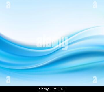 Abstract Vector Texture, Blue Silk Stock Vector