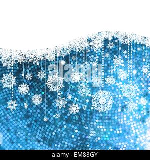 Christmas background with snowflakes. EPS 8 Stock Vector