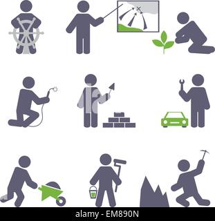 Manual work icon set Stock Vector Image & Art - Alamy