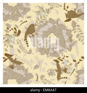Seamless vector floral pattern Stock Vector