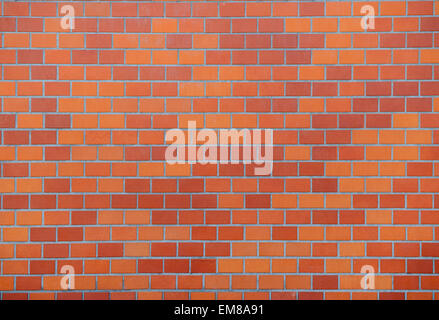 Orange tiled wall Stock Photo