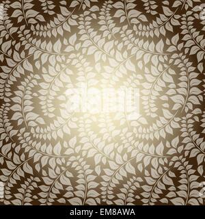 Seamless pattern with vintage leavis Stock Vector